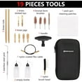 thumbnail image 2 of Adoreal Universal Gun Cleaning Kit, 16 Pieces, Bronze Brass, Compact Padded Case, 2 of 8