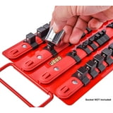 JEGS 85046 Socket Organizer Fits 1/4 in. 3/8 in. & 1/2 in. Drives Holds ...