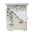thumbnail image 7 of Blue Eucalyptus Coastal Full Size Down Alternative Comforter, Lightweight Comforter Quilt Bedding Set with Pillow Shams Starfish Shell Summer All Seasons Bed Comforter Duvet Insert 78"x90", 7 of 7