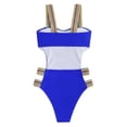 thumbnail image 5 of Rhuody Swimsuits For Women Sleeveless Colorful Elastic Band Swimwear With Built In Bra Pads Trend Summer Beach Wear Blue L, 5 of 5