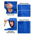 thumbnail image 7 of SPEEDRUN Mens Rain Jackets Men Waterproof breathable Lightweight Windbreaker with Hood Outdoor Raincoat for Hiking Running Travel Blue 2XL, 7 of 7