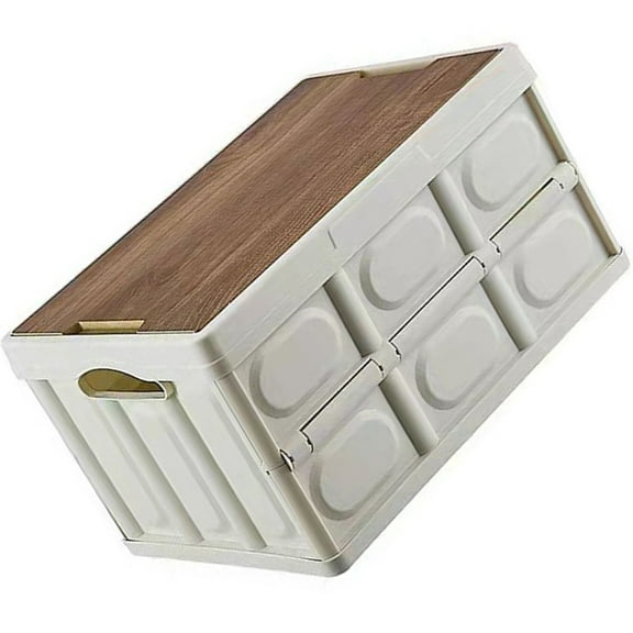 OATIPHO Plastic Folding Storage Box with Reinforced Bottom for Home and Vehicle Organization