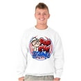 thumbnail image 3 of Airbrushed Cartoon Popeye Strong Men Big & Tall Sweatshirt Brisco Brands 2X, 3 of 5