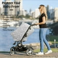 thumbnail image 5 of Haiem Silver Glitter Baby Nursing Cover & Nursing Poncho - Multi Use Cover for Baby Car Seat Canopy, Stroller Cover, 360°Full Privacy Breastfeeding Coverage, 5 of 9