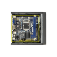 thumbnail image 2 of M09 HTPC Mini ITX Computer Chassis DC Power Supply Industrial Control Chassis Desktop Computer Case Support Wall Hanging, 2 of 8