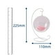 thumbnail image 2 of Silla columpio en mini Simulación de muebles silla columpio Cojín de amor con manta para decoración Bebé Sunnimix Sillas giratorias en miniatura, 2 of 8