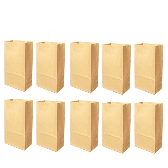 100 unids Bolsa de Papel Kraft de Grado Alimenticio Superior Abierto Bolsa de Bolsa de Alimentos de Embalaje de Alimentos Pesados Bolsas Favores de Partido