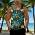 thumbnail image 2 of Taqqpue Mens Plus Size Tank Tops Casual Crewneck Hawaiian Sleeveless Shirts Loose Fit Quick Dry Graphic Beach Tank Top for Workout Gym Athletic Training Sports, 2 of 6