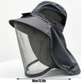 thumbnail image 3 of Sun Hat with Fan, Solar Drive Cooling Hat, Full Face Neck Flap Mosquito Net Sun Hat, Wide Brim Breathable Mesh Fan Cap, for Gardening, Hiking, Fishing, 3 of 6
