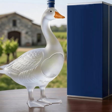 30th Anniversary 3D Sculpted Vodka Bottle, 350 ml Funny Goose Wine Bottle, Frosted Texture Liquor Decanter for Bar, Home, partys, Men, Dad, Father, Parties Gift