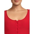 thumbnail image 4 of No Boundaries Juniors Plus Size Lace Up Front Top, 4 of 5