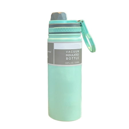 

Sports Water Bottle with Clip Easy to Clean Water Bottle for Picnic Sports Travel Business Cyan 530ml