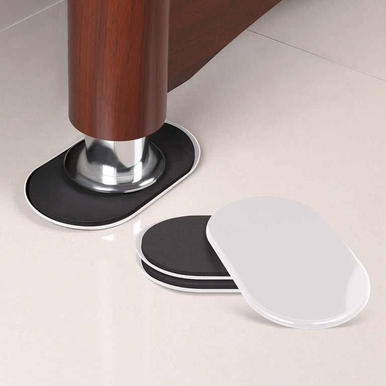 Ezprotekt 9 1/2 x 5 3/4 Oval Plastic Furniture Sliders for