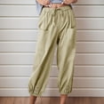 thumbnail image 2 of Sngxgn Women Solid High Elastich Pants Skinny Casual Trousers(AG,M), 2 of 8