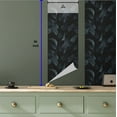 thumbnail image 5 of Ambesonne Botanic Peel & Stick Wallpaper for Home, Banana Leaves in Dark Night, 13"x36", Dark Blue Grey Black, 5 of 5