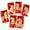 JC6951, variant on MOMOJIA Pack of 6 New Year Red Envelopes Gold Sparkles Matte Finish Cartoon Horse Pattern Multipurpose Money Gift Holders