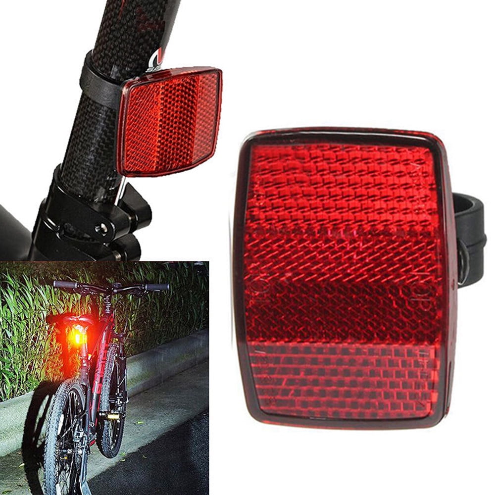 New Handlebar Mount Safe Reflector Bicycle Bike Front Rear Warning Red White 