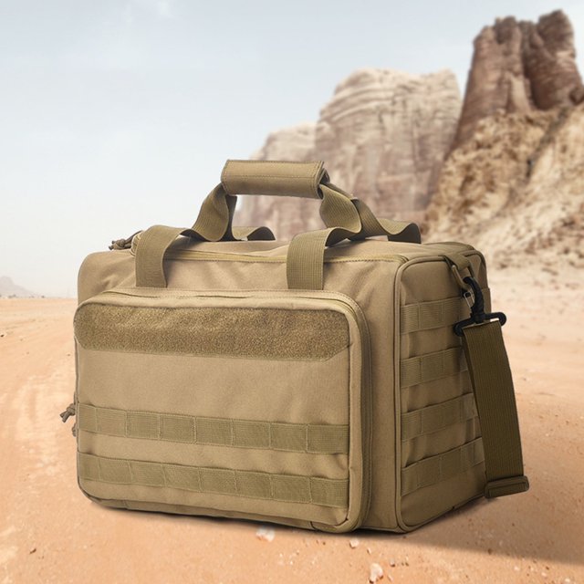 Bolsas de lona para rango de pistola, bolso táctico para rango de armas, bolsas de entrenamiento militar para armas