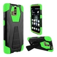 thumbnail image 1 of For ZTE Axon Pro A1P - HYBRID PC/SC Combo Cover w/ Kickstand - Blue HYBTB, 1 of 8