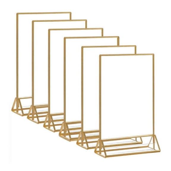 JZROCKER Wedding Table Number Frame Clear Menu Picture Double-sided Booth Office Display