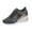 Grey, variant on jovati Lace-up Casual Platform Wedge Heel Sequined Single Shoes Sneakers Women