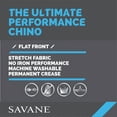 thumbnail image 4 of Savane Men's Flat Front Ultimate Performance Chino Pants, 4 of 4