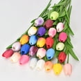 thumbnail image 6 of Walbest 10Pcs Artificial Tulips Real Touch Artificial Flowers Fake Tulip Bouquet Flower for Wedding Party Home Garden Office DIY Floral Arrangement Decor, 6 of 7
