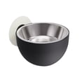 thumbnail image 3 of Cuenco de agua para perros, dispensador de agua para mascotas, montado en la pared, para interiores, gatos, bebiendo, plato con soporte , negro, 3 of 8