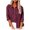 Wine, variant on Womens Tops Shirts Casual Long Sleeve Solid Color Linen Button Down Loose Fall Clothes for Women Tees Blouses Purple Size M