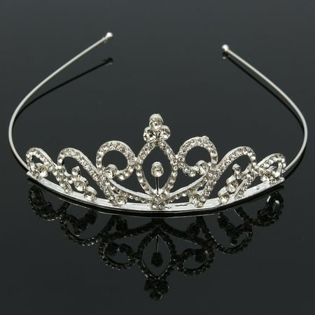 Princess Bride Veil - Princess Austrian Bridal Crystal Wedding Hair Tiara Crown Prom Veil Headband US