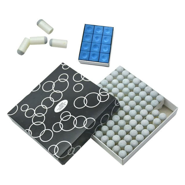 jinwen 100 Pcs Embouts de Queue de Billard à Enfiler pour Femmes Joueurs 12 mm