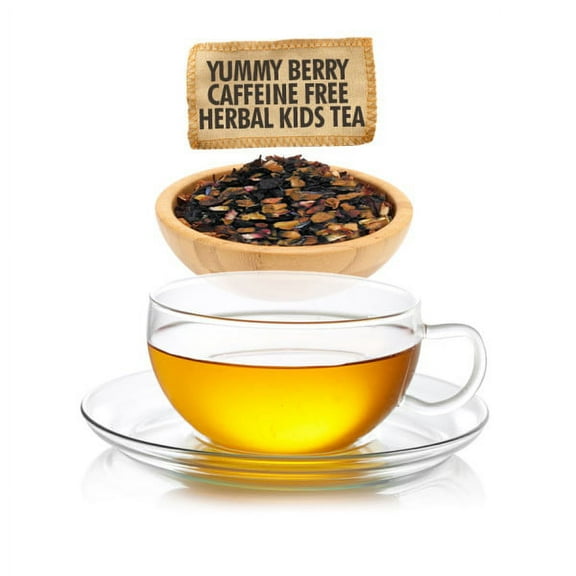 English Tea Caffeine Free Yummy Berry Herbal Tea for Kids Leaf Sampler Size