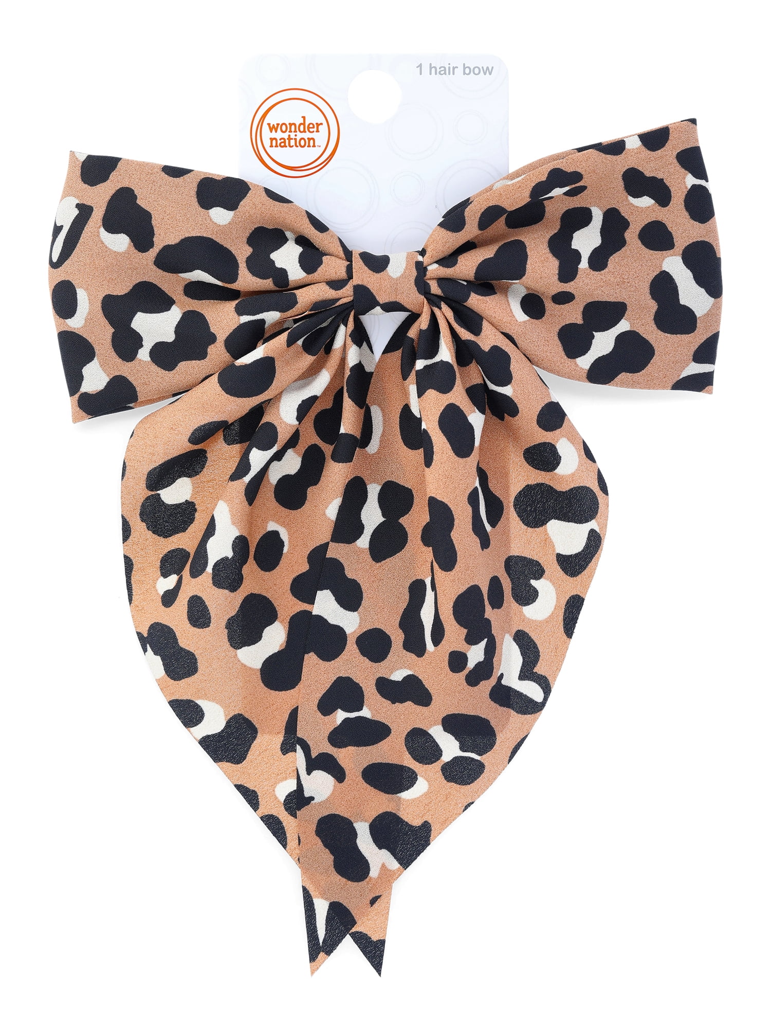 Wonder Nation Cheetah Print Bow Barrette Hair Clip