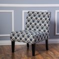thumbnail image 3 of Noble House Contemporary Accent Chair,Clean Lines,Navy Blue, 3 of 11
