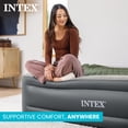 thumbnail image 3 of Intex Dura Beam Essential Rest Blow Up Queen Mattress Air Bed with Built In Pump, 3 of 12