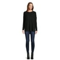 thumbnail image 5 of Time and Tru Women's Ribbed Tunic Top, Sizes S-XXXL, 5 of 6