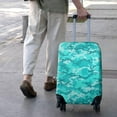 thumbnail image 3 of Light Blue Camo Classic Pattern Luggage Cover Fashion Suitcase Cover Baggage Covers Fit 25-28 Inch Luggage (Go Travel), 3 of 5