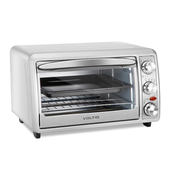 Horno Eléctrico Tostador 24 Lt De Mesa 1500 W Acero Inox gris 24 L