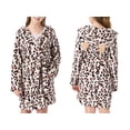 thumbnail image 2 of Topgal Fleece Hooded Cat Robes for Young Girls Cozy Soft White Leopard Kid Size 18, 2 of 7