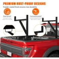 thumbnail image 5 of Truck Rack,Heavy Duty Ladder Rack,Ladder Rack for Trailer for Pickup Load 250 Lbs,44.5-49.5" Adjustable Height,19"-34 "Retractable Width Steel Ladder Rack for Kayak,Surfboard,Construction Wood, 5 of 7