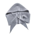 thumbnail image 3 of Gorra con capucha, bufanda, sombrero, capa, bufanda de punto con capucha para citas, esquí al aire libre, caminatas gris, 3 of 8