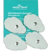 Easy Home Reusable Adhesive TENS Pads for TENS Unit Hand Shape 2 x 3 Inches 16 Count