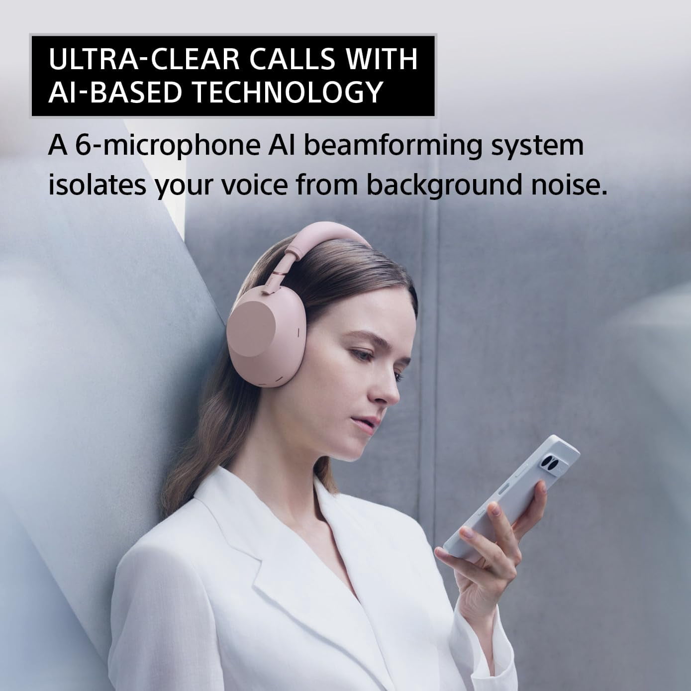 Restored Sony WH-1000XM6 The Best Wireless Noise Canceling Headphones - Black (Refurbished)