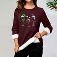 thumbnail image 2 of JIKNTTR Christmas Sweatshirts For Women Winter Warm Long Sleeve Shirt Pullover Top Soft Crewneck Thermal Pullover Undershirts Slim Fit Tops, 2 of 5