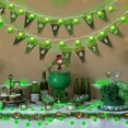 thumbnail image 7 of St. Patrick's Green LED Light Sets Decorative Lights with 10 Clover Bulbs Battery Operated for St Patricks Day Indoor Outdoor Home Garden Party Decor 3ft Strands &CUSTOM Storage Carrier, 7 of 7