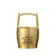 thumbnail image 2 of Washranp Brass Bucket,Chinese Style Craft Mini Copper Ware Golden Bucket Feng Shui Ornament Desktop Decor, 2 of 6