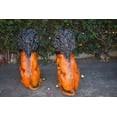 thumbnail image 5 of Pair Of Colored Standing Lions Made of Bronze Statue Size: 29" x 44" x 41"H, 5 of 12