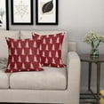 thumbnail image 3 of Dark Red Christmas Pillow Covers 20x20 Set of 2 Xmas Tree Rustic Style Winter Print Decorative Outdoor Pillowcases Holiday Decorations Throw Cushion Case Decor for Couch Sofa Bed, 3 of 3