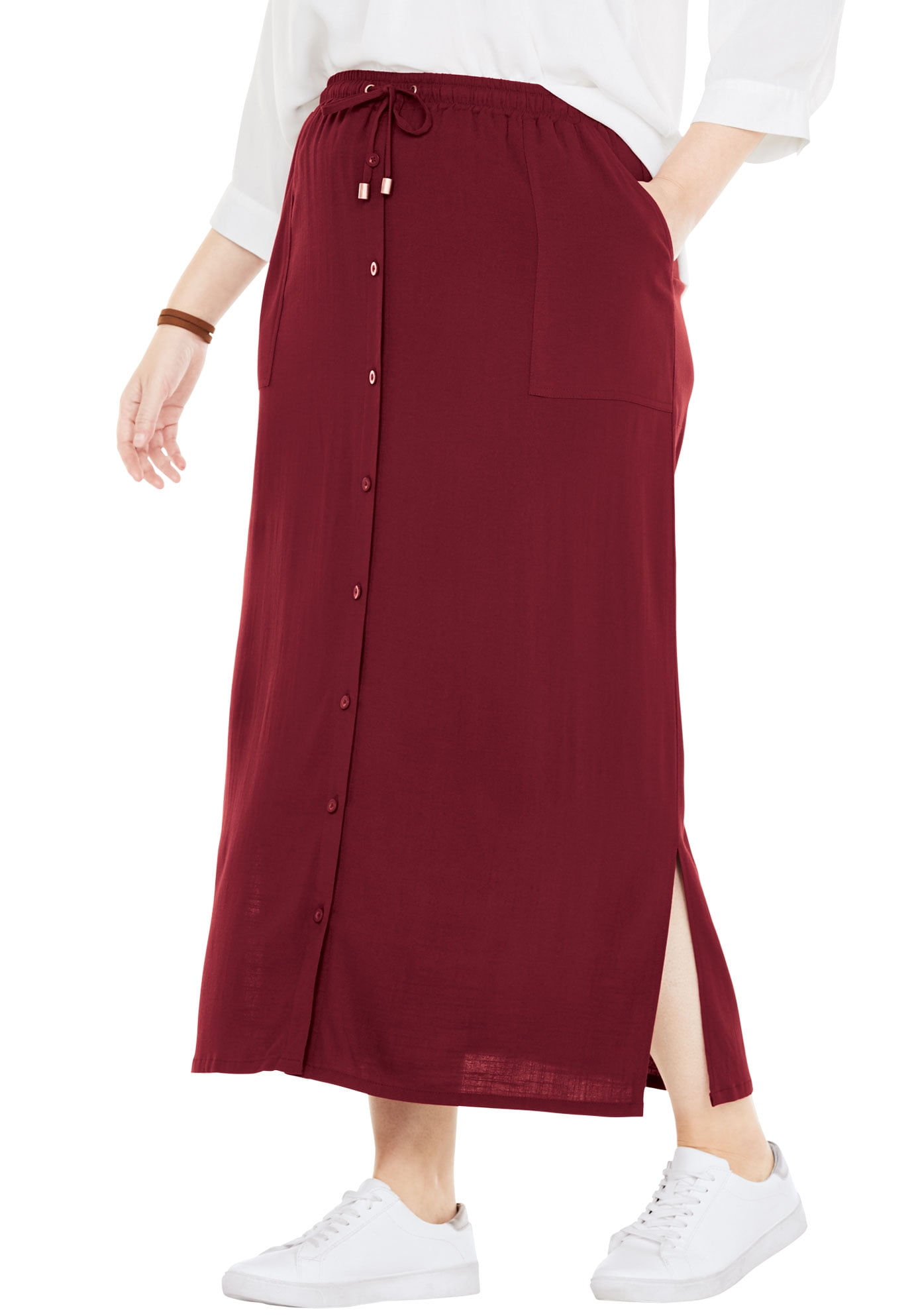 plus size petite maxi skirt