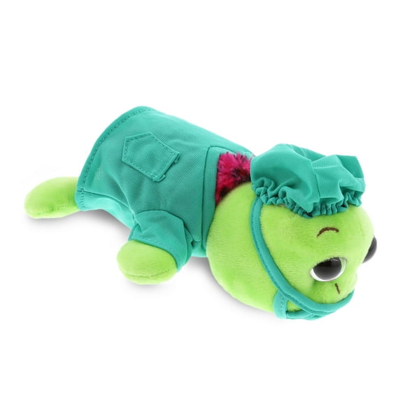 DolliBu Pink Shell Sea Turtle Doctor Plush Toy - Big Eye Sea Turtle Doctor Stuffed Animal Dress Up with Cute Scrub Uniform & Cap Outfit - 6" Inches
